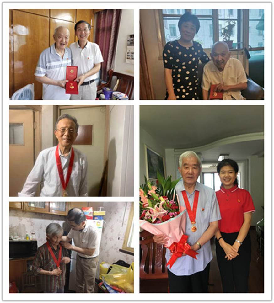 2021年6月24日材料科学与工程学院为王启华老党员颁发“光荣在党50年”纪念章(1)_副本